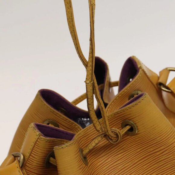 LOUIS VUITTON Epi Petit Noe Shoulder Bag Yellow M44109 LV Auth 118036 - Picture 11 of 15